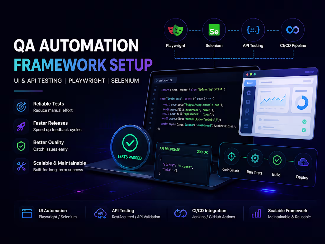 Cover image for QA Automation Framework Setup | Playwright & Selenium