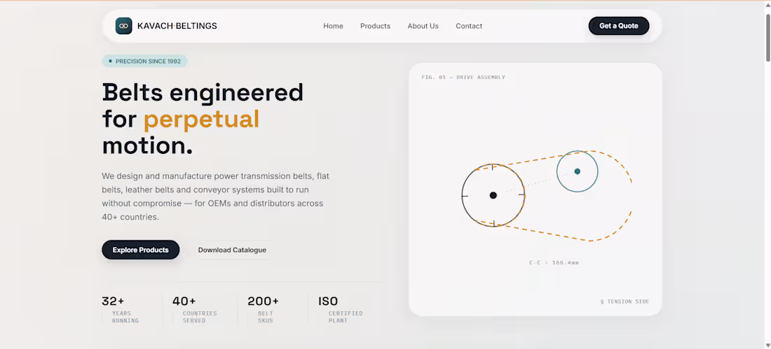 Cover image for Industrial Product Showcase Website
Designed and