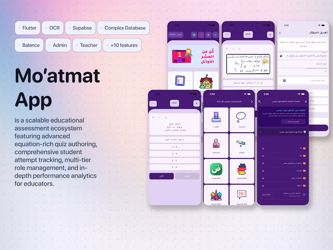 Cover image for Project Name: Moatmat Educational Ecosystem