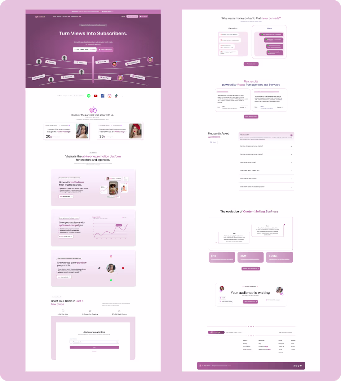 Cover image for Just finished designing a full landing page for a creator tr...