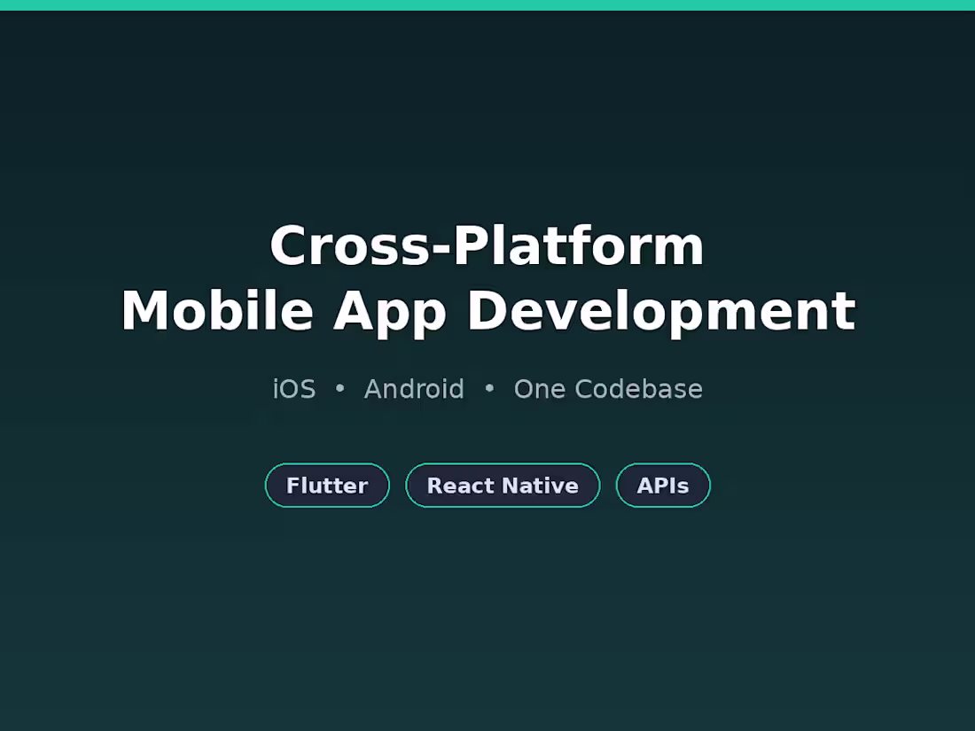 Cover image for Cross-Platform Mobile App Development