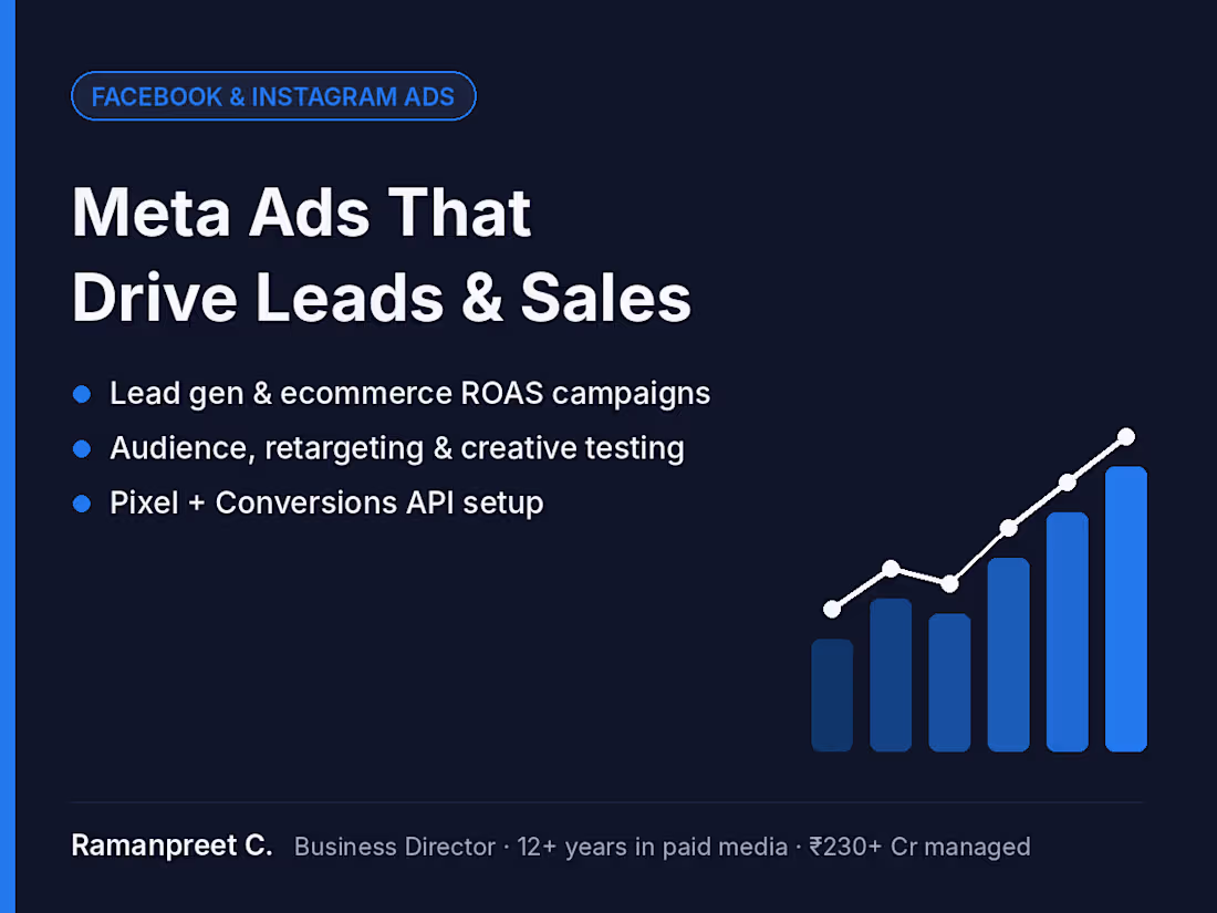 Cover image for Facebook & Instagram Ads Setup and Management