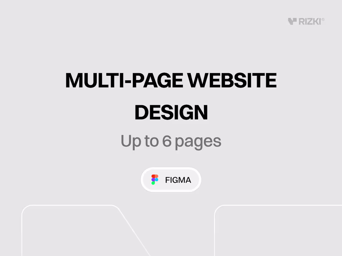 Cover image for Multi-Page Website Design (Figma)