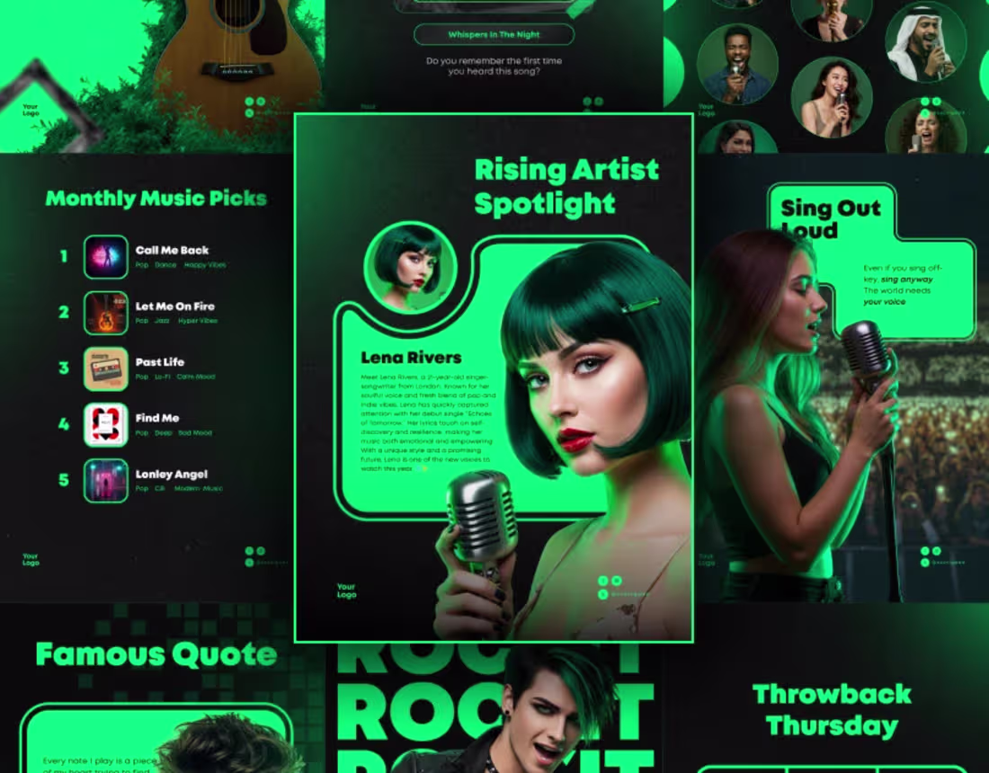 Cover image for Music Vibes – Instagram Templates Pack | Soonigaad