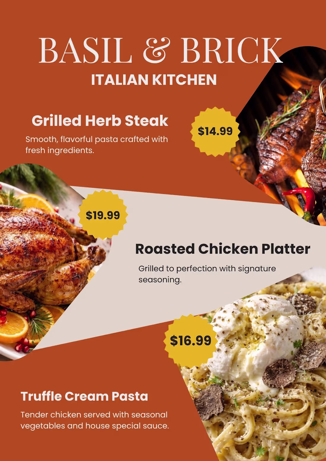 Cover image for A modern restaurant menu design