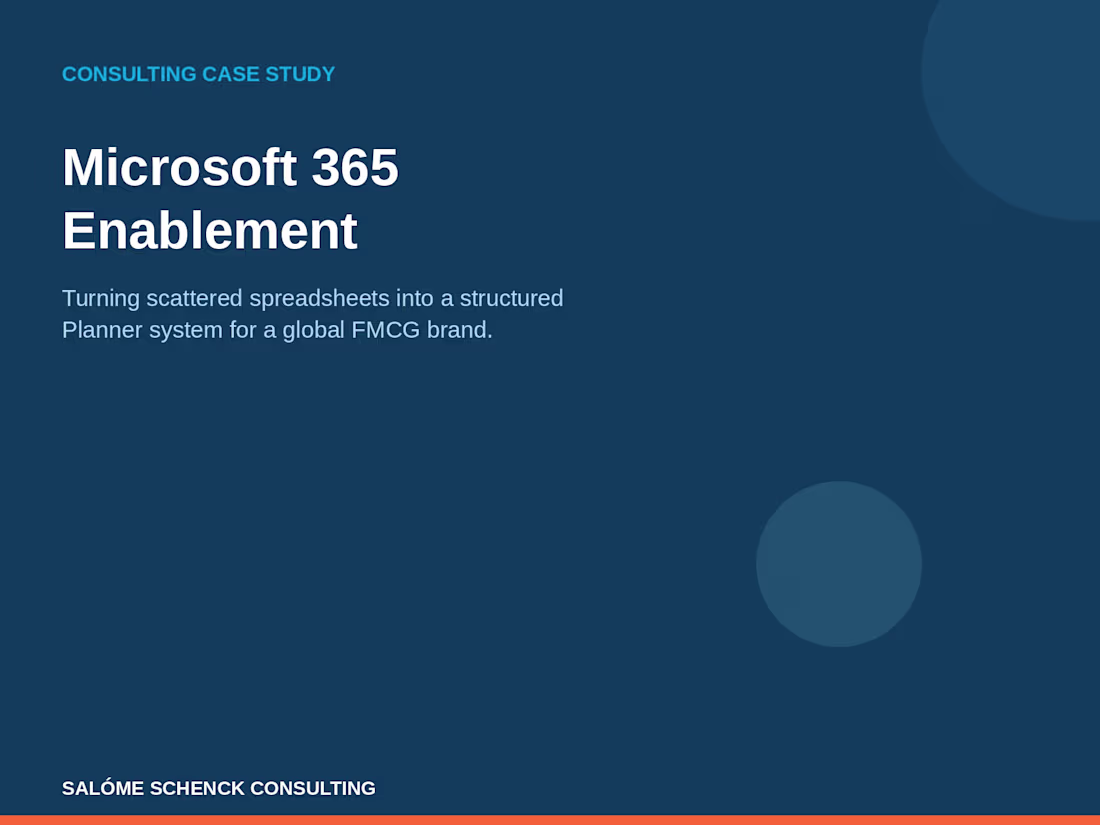 Cover image for Microsoft 365 Enablement & Tool Advisory