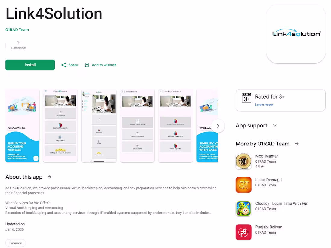 Cover image for Link4Solution: Accounting Client Portal App
