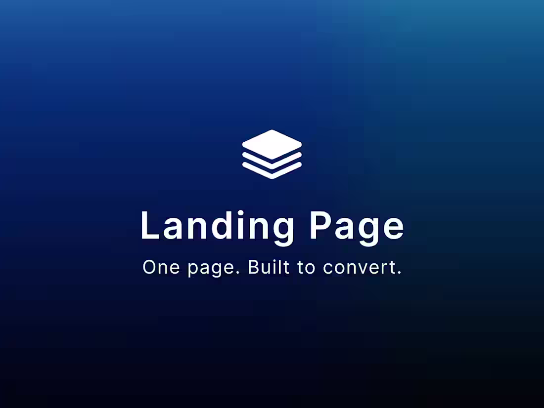 Cover image for Landing page