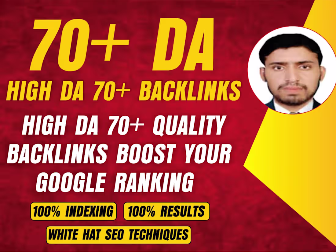 Cover image for I will create high da 70 backlinks