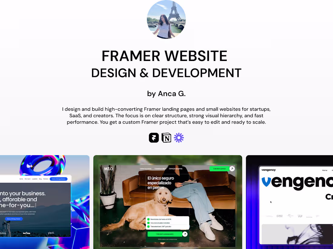Cover image for Framer Website Design & Development 