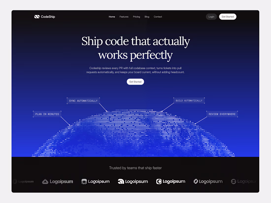 Cover image for CodeShip - Hero Section