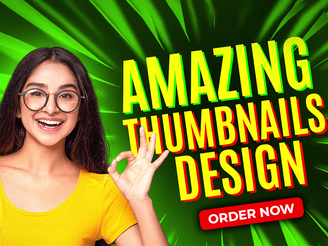 Cover image for I can make Eye catchy and attractive Youtube Thumbnails for you.
