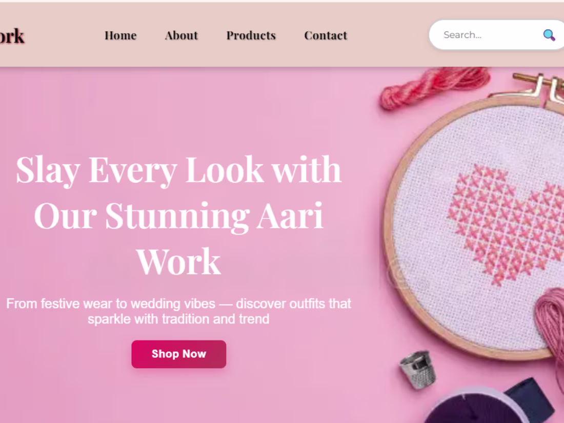 Cover image for Aari Creations — E-commerce Website