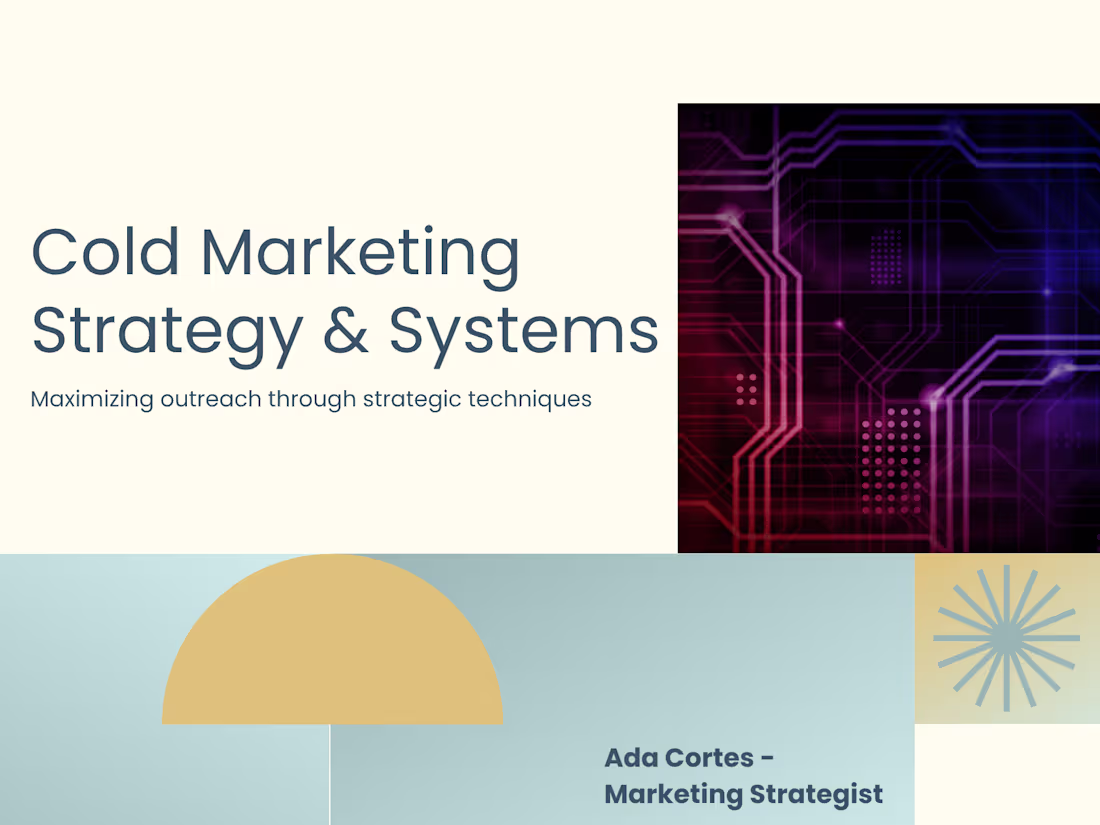 Cover image for Cold Messaging & SMS Marketing Plan