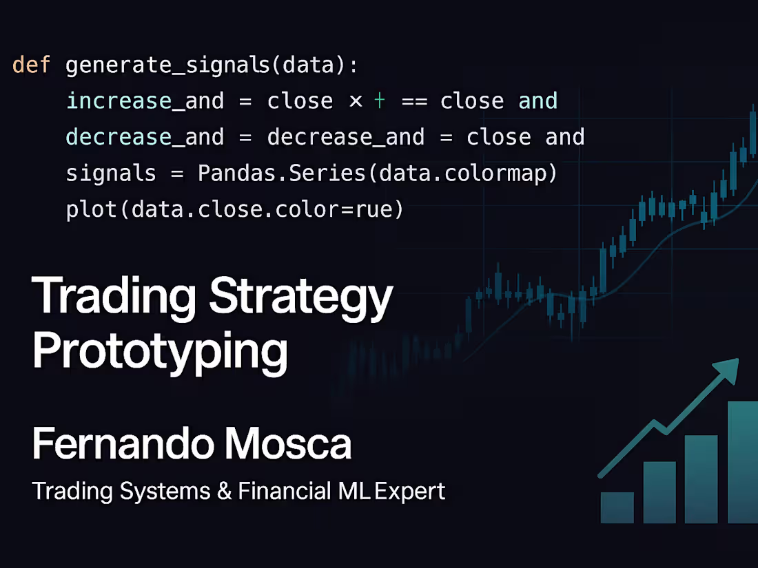 Cover image for  Your trading idea into a working, backtestable strategy