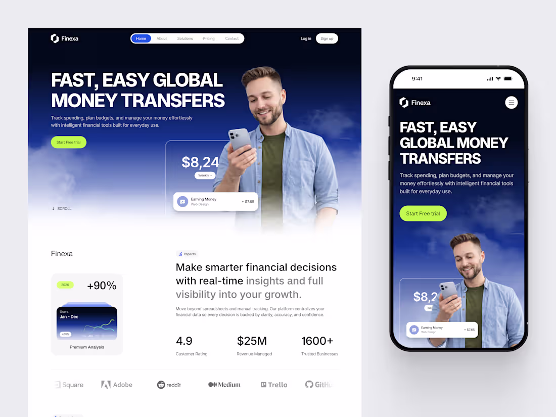 Cover image for Finance SaaS Website