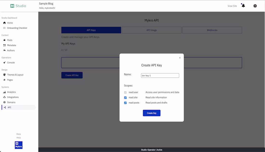 Cover image for Developed the Mykro API Platform