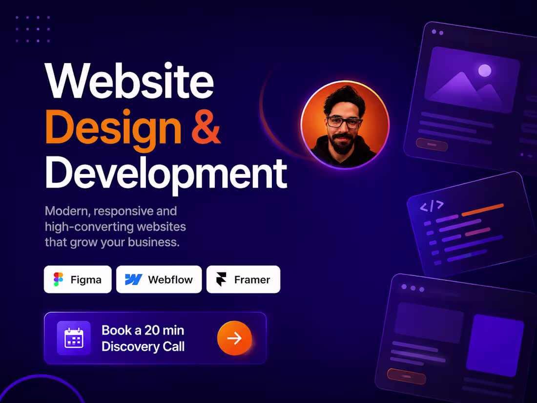 Cover image for Website Design & Development (Webflow or Framer)