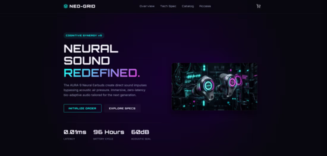 Cover image for Basic landing page for an