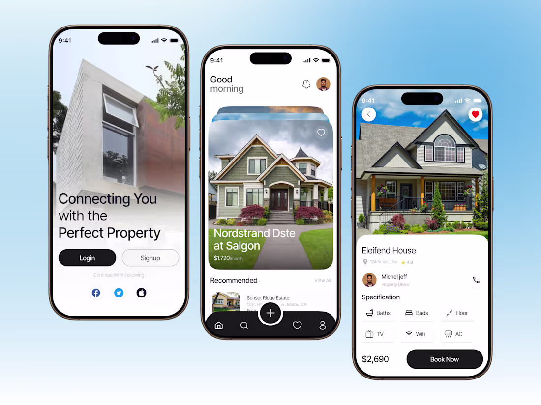 Cover image for Real Estate Mobile App Design