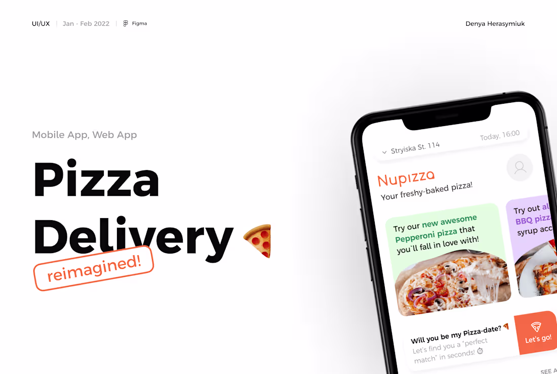 Cover image for 🍕 Pizza Delivery Concept | Website & Mobile App