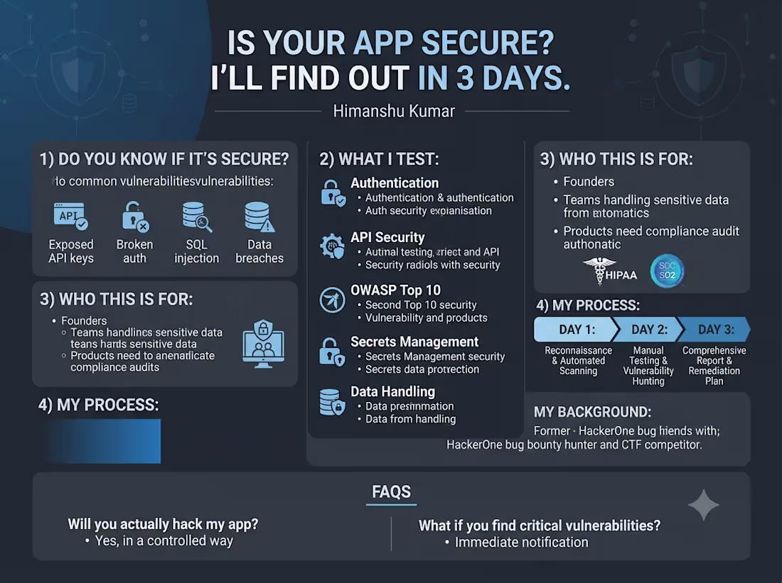Cover image for Is Your App Secure? I'll Find Out in 3 Days