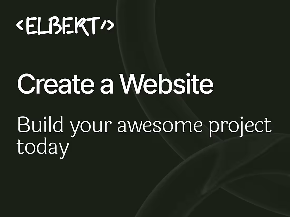 Cover image for ✨ Create a Website
