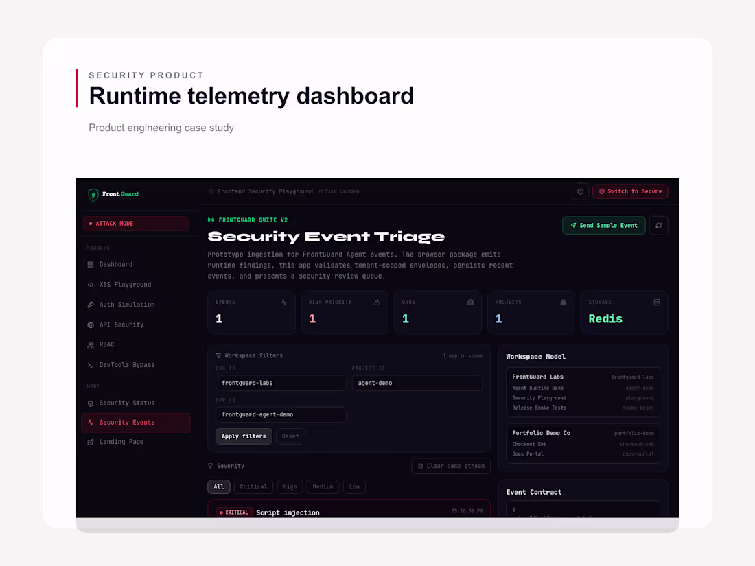 Cover image for FrontGuard — Interactive Security for Frontend Developers