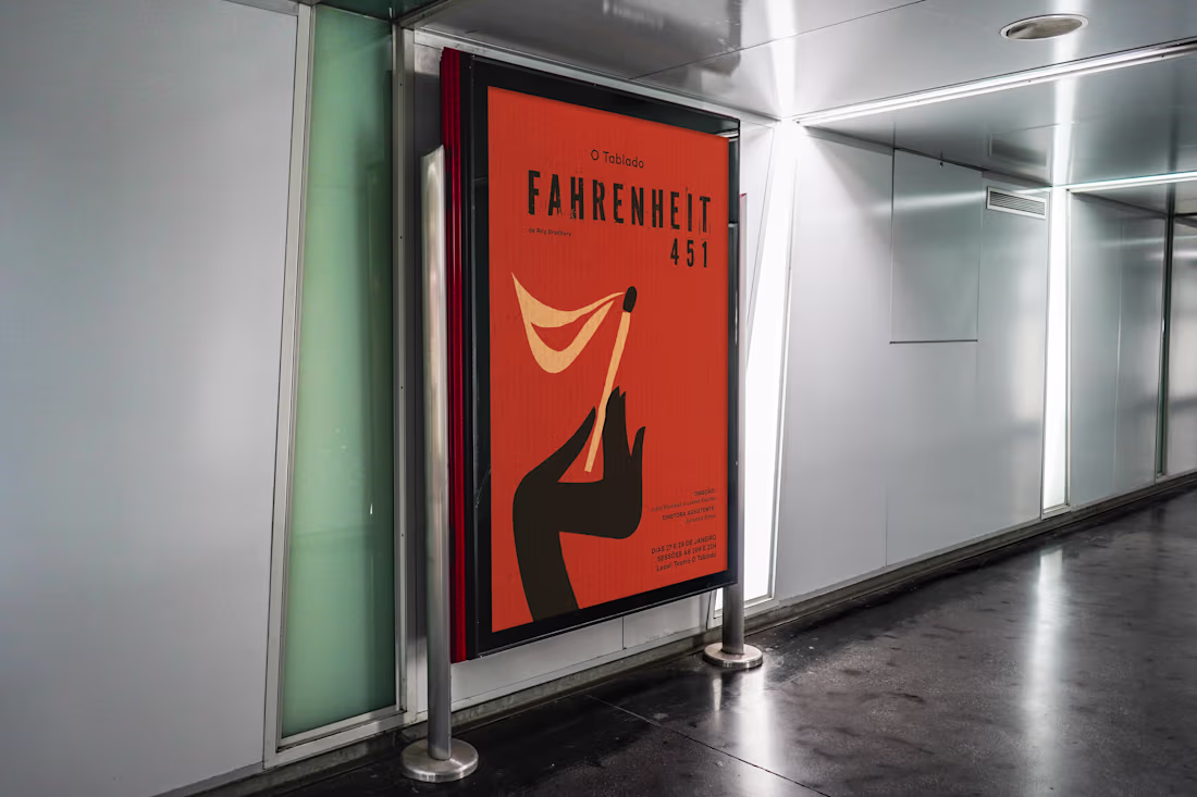 Cover image for Fahrenheit 451 Play Poster