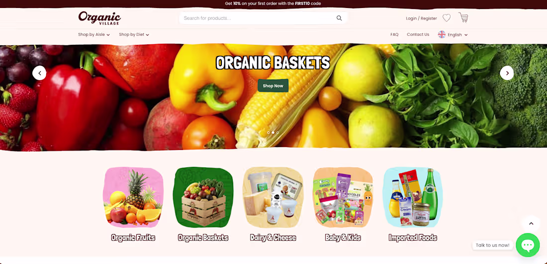 Cover image for Organic Village — Custom WordPress