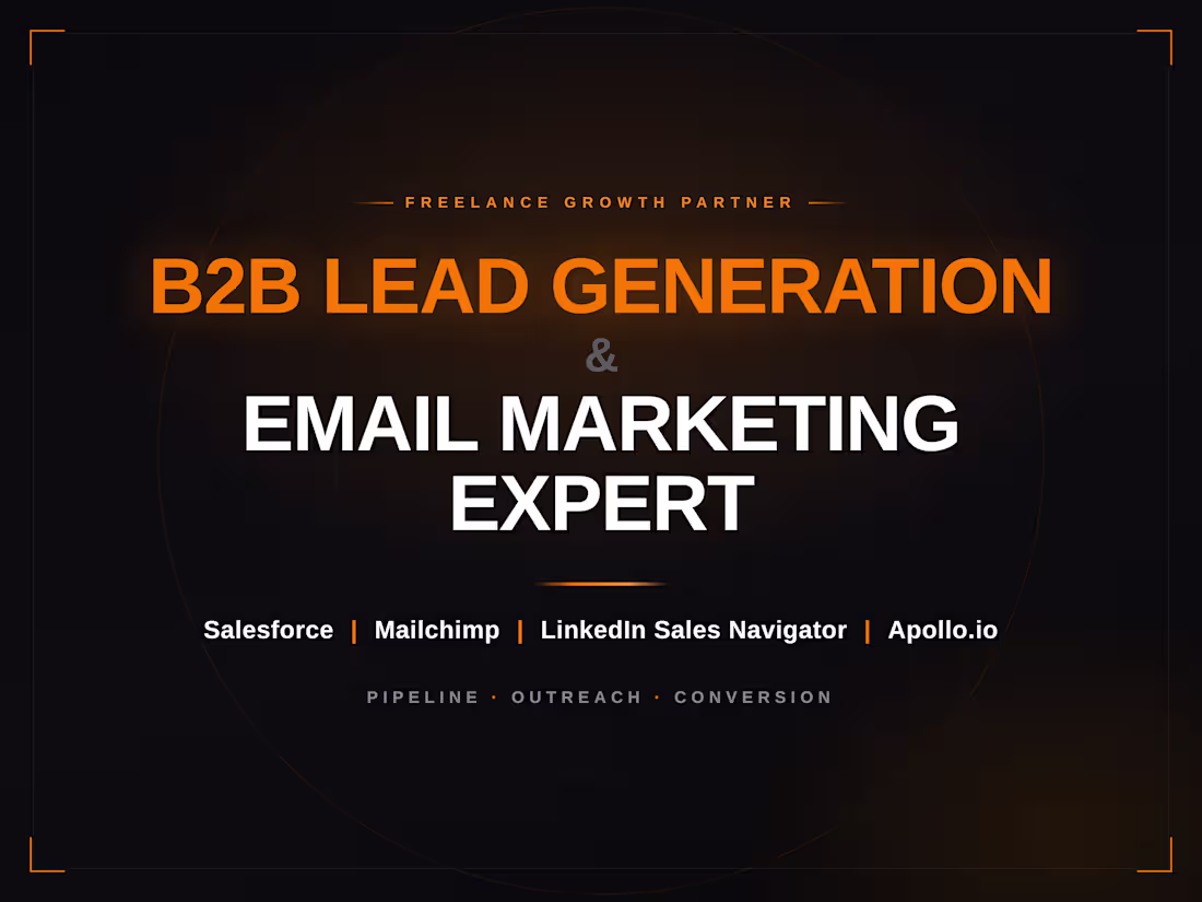 Cover image for B2B Lead Generation & LinkedIn Outreach & Email Marketing