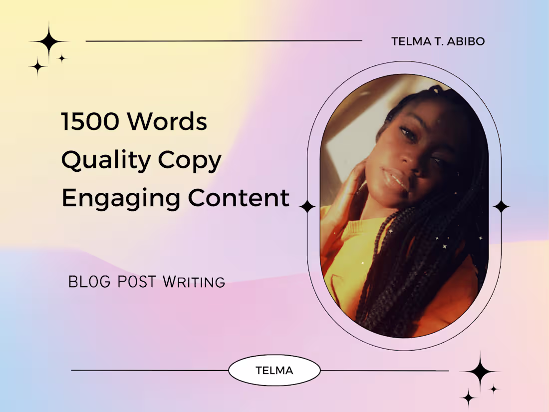 Cover image for Creative and Engaging Blog Post Copywriting