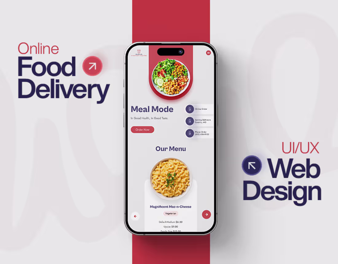 Cover image for Online Food Delivery | Web Design | UI/UX