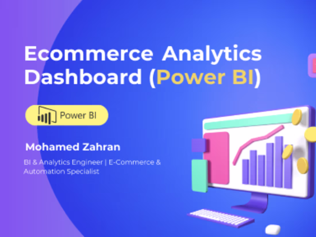 Cover image for Ecommerce Analytics Dashboard (Power BI)