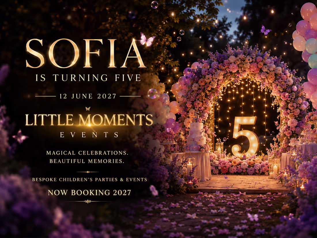 Cover image for Sofia Turns Five | Cinematic Event Advertisement