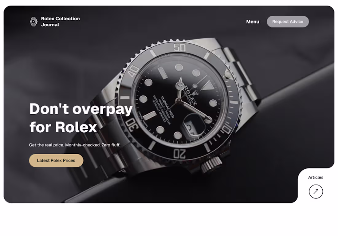 Cover image for Rolex Collection Journal Content Site