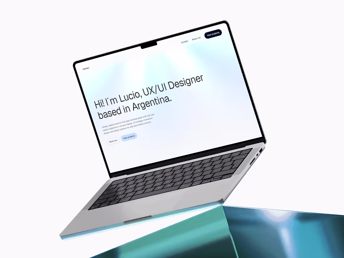 Cover image for Lucio Ingrao - Portfolio Framer Website Design and Development