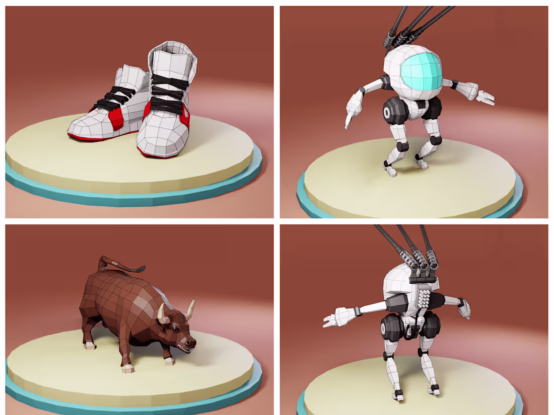 Cover image for 3D Model Showcase - 'Low Poly Assets'