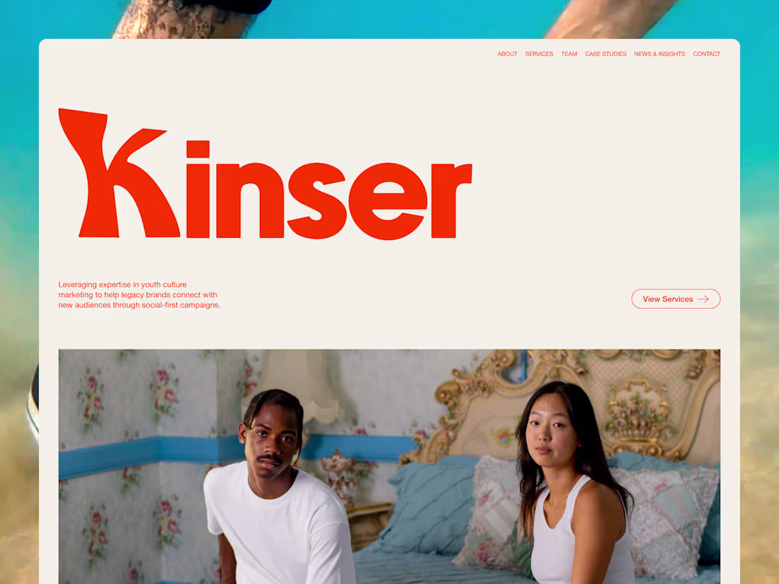 Cover image for Kinser — Brand Identity & Website Design for a Modern Company