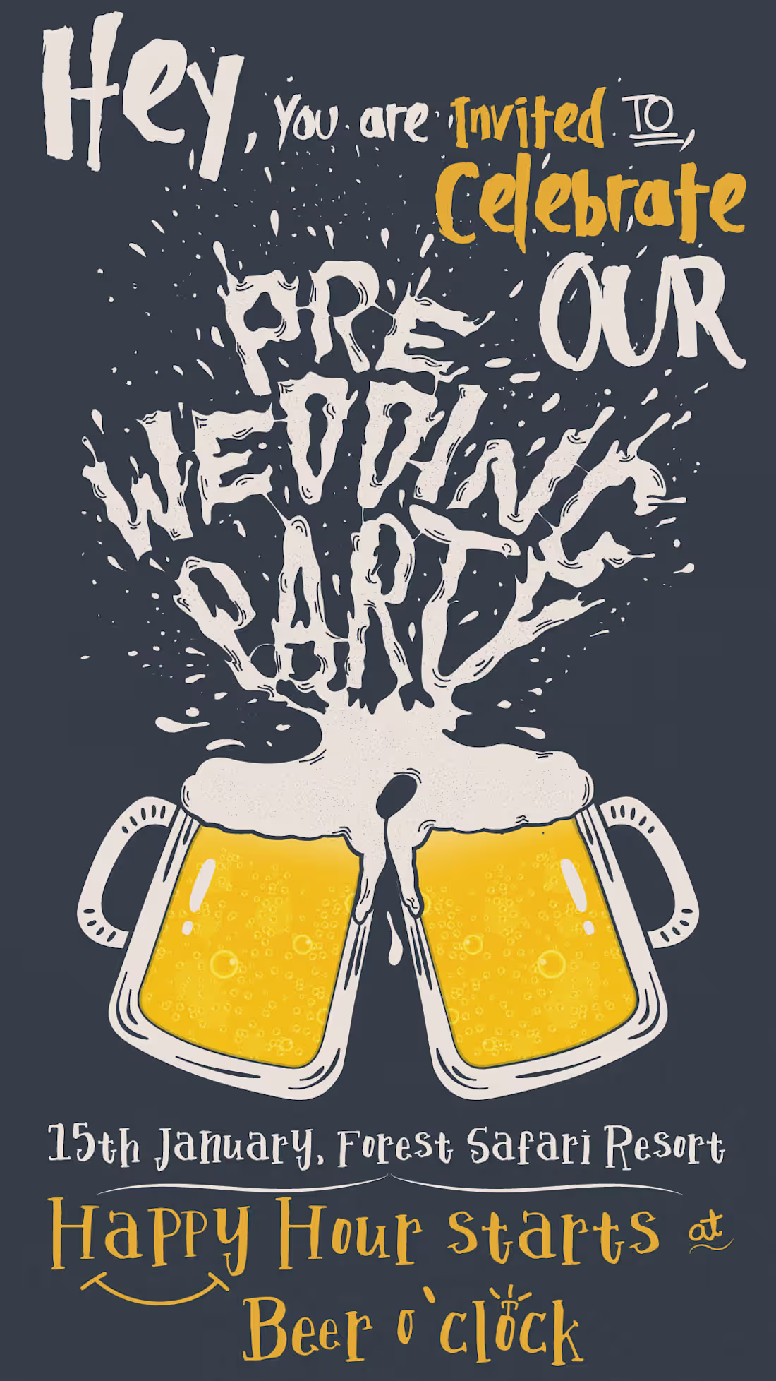 Cover image for Pre-Wedding Party Invitation Design