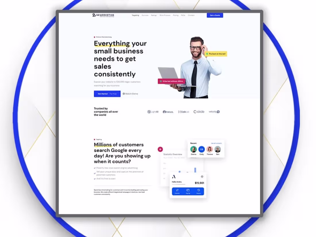 Cover image for Landing Page of Business