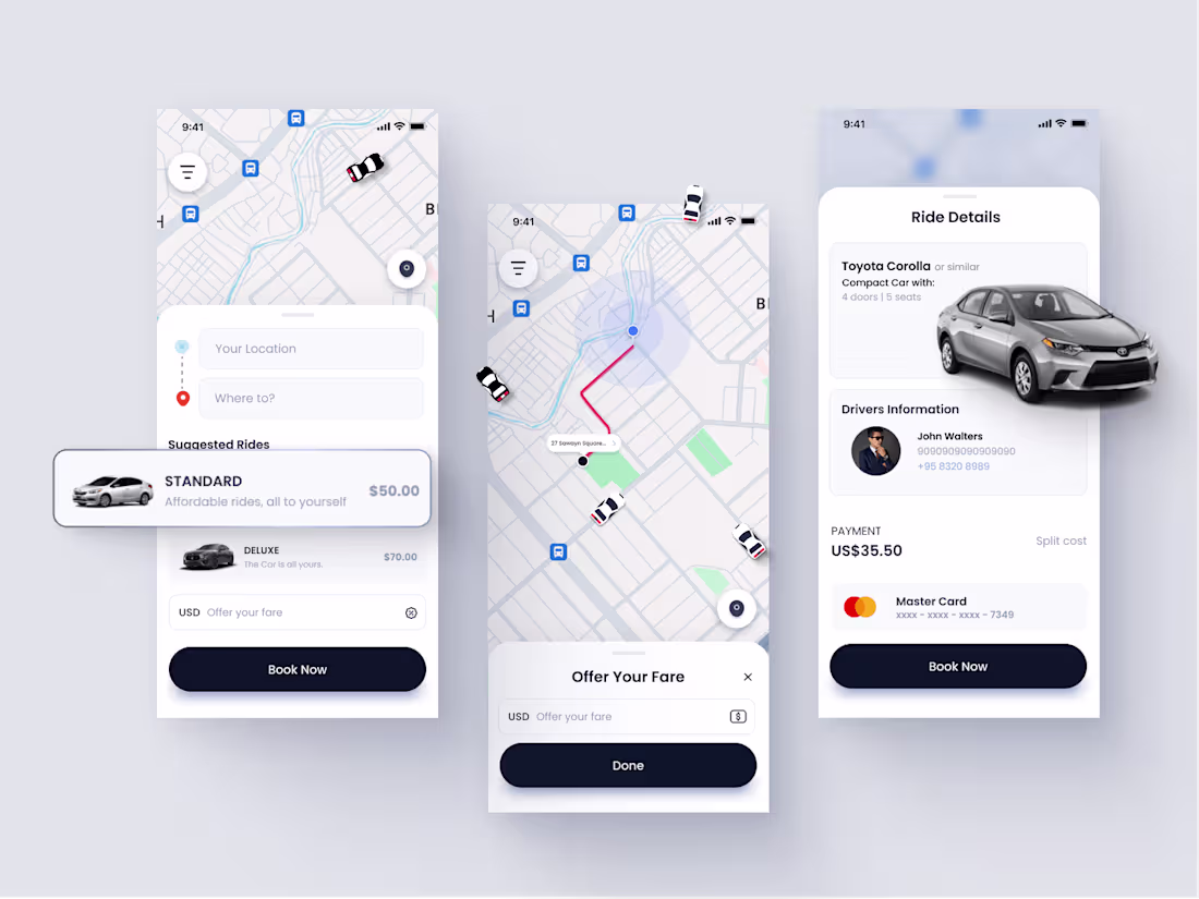 Cover image for Taxi App with Live Location Sharing Feature