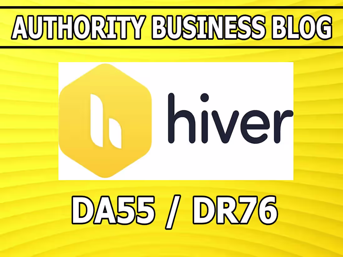 Cover image for Link placement on Hiver high authority marketing blog