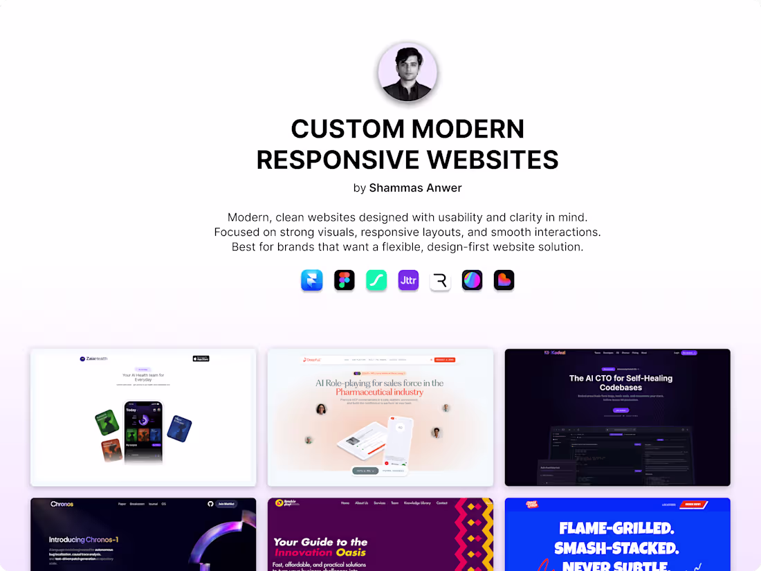 Cover image for Custom, Modern & Fully Responsive Websites