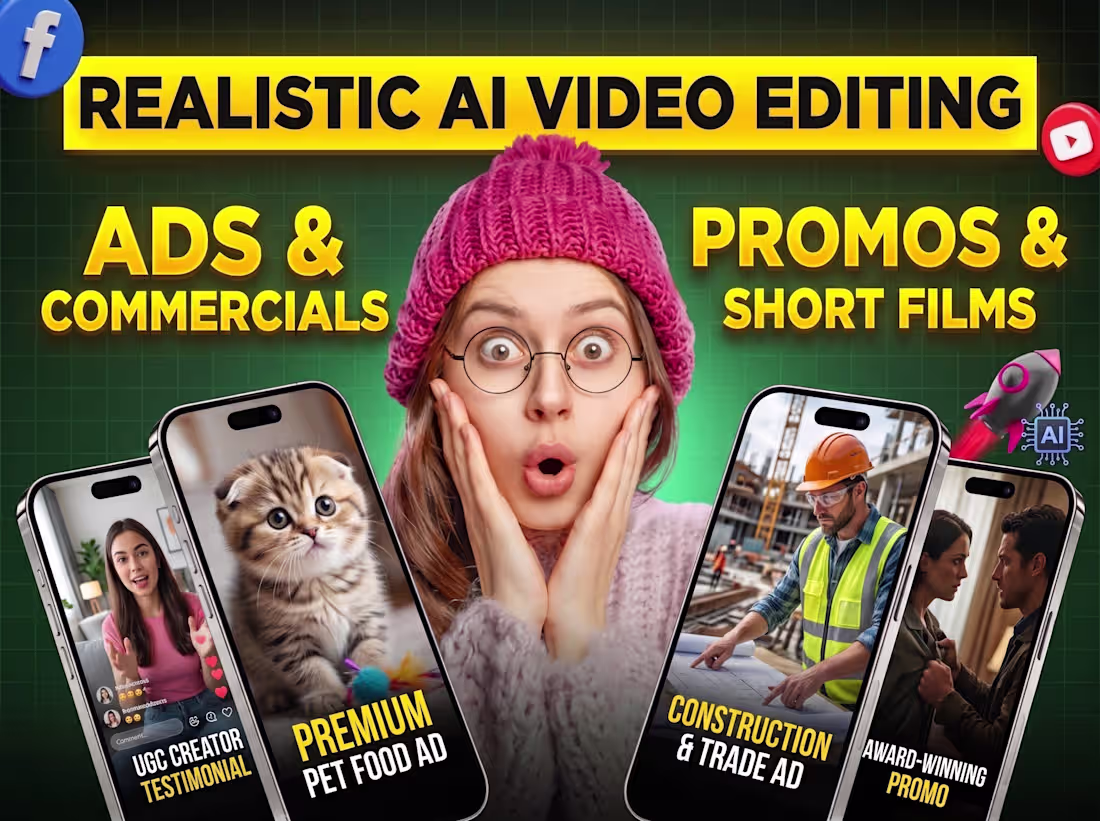 Cover image for create ai video ads, ai ugc ads, ai product ads and ai promotion