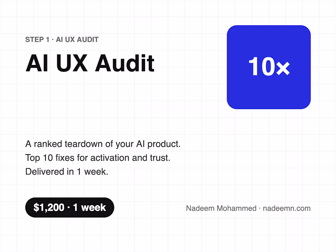 Cover image for AI UX Audit