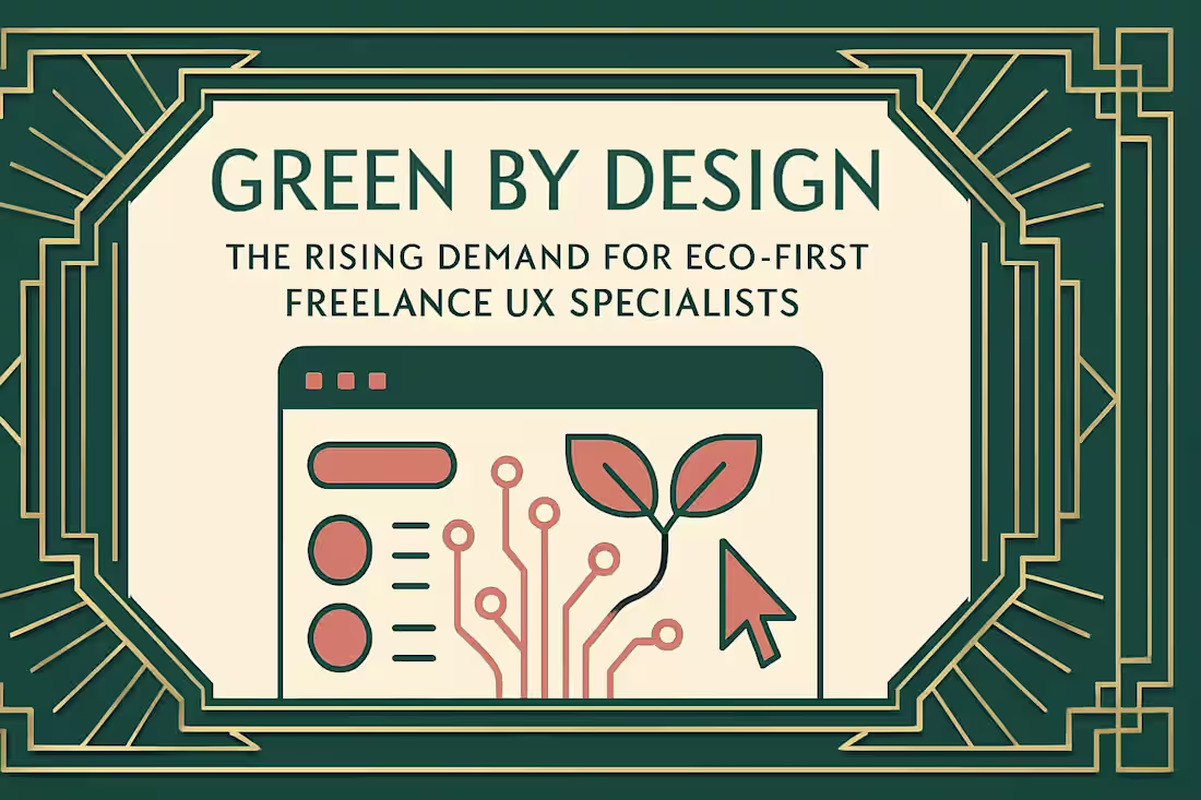 Cover image for Green by Design: The Rising Demand for Eco-First Freelance UX Specialists