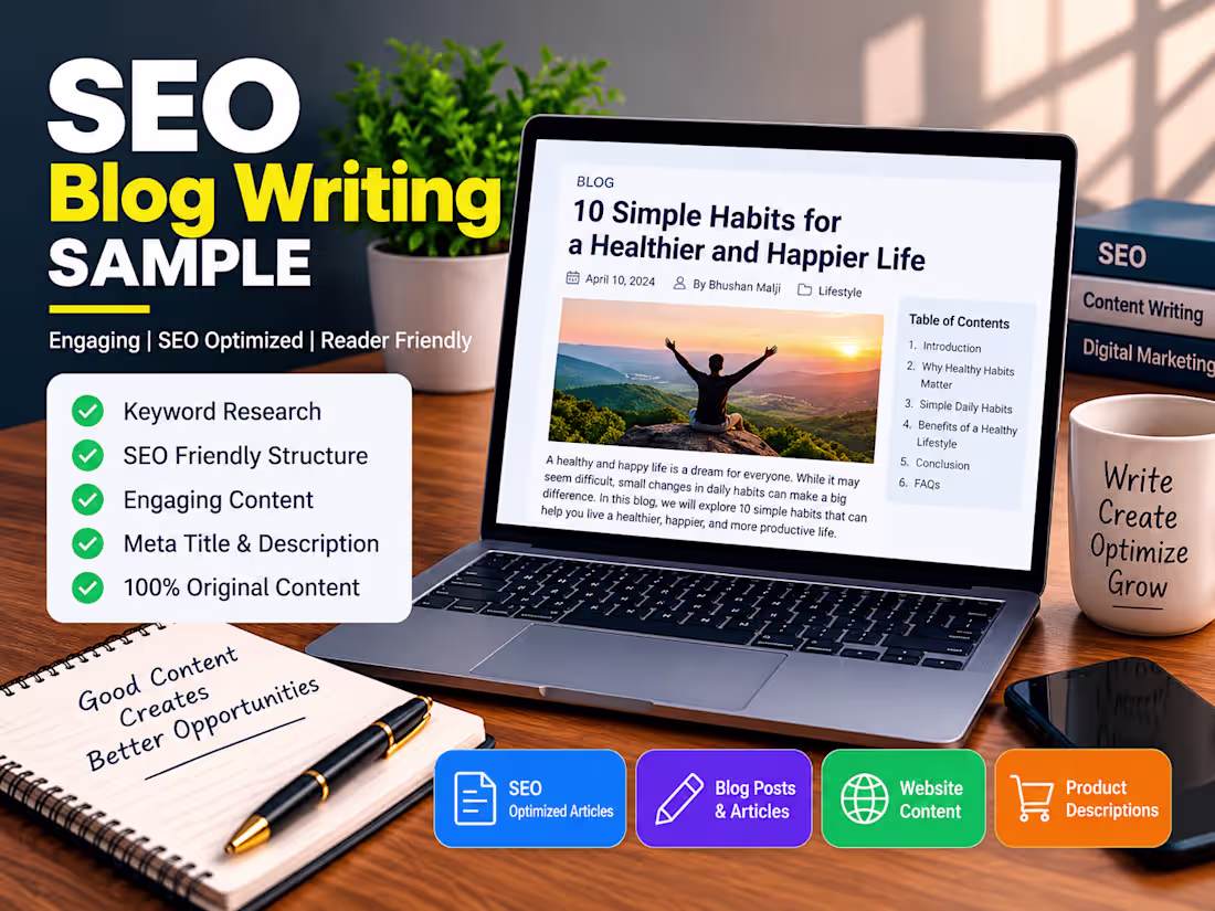 Cover image for SEO BLOG WRITING SAMPLE