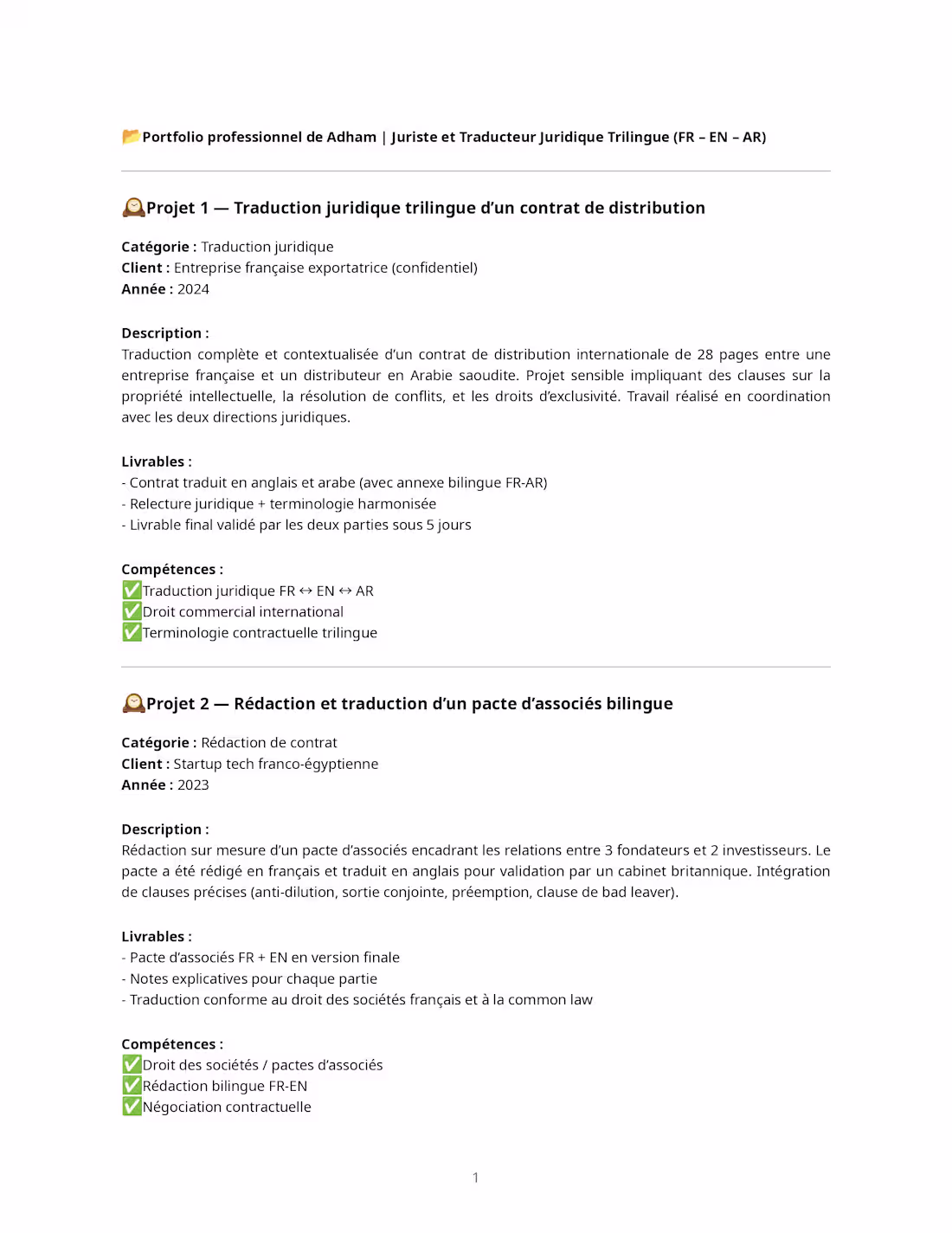 Cover image for Trilingual Legal Translation of a 28-Page International Contract