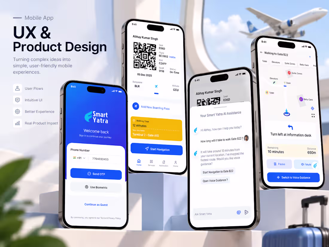 Cover image for Mobile App UI/UX Design